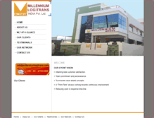 Tablet Screenshot of millenniumlogitrans.com
